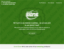 Tablet Screenshot of donegalsigns.com